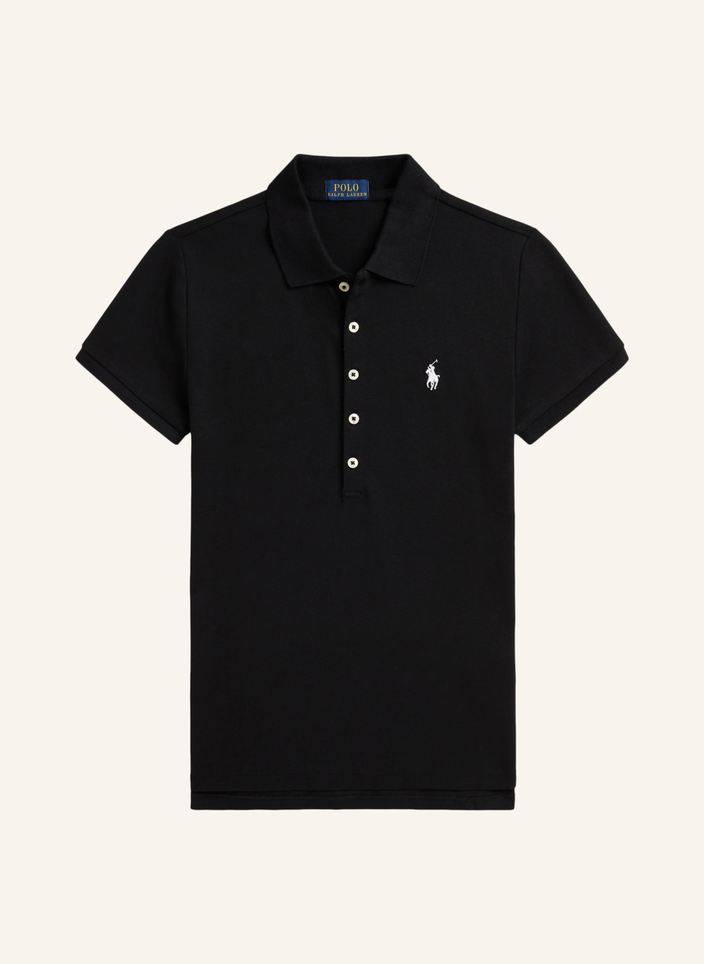 POLO RALPH LAUREN Piqué-Poloshirt – SCHWARZ