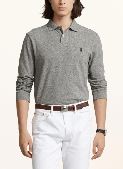 POLO RALPH LAUREN Piqué-Poloshirt Slim Fit – GRAU