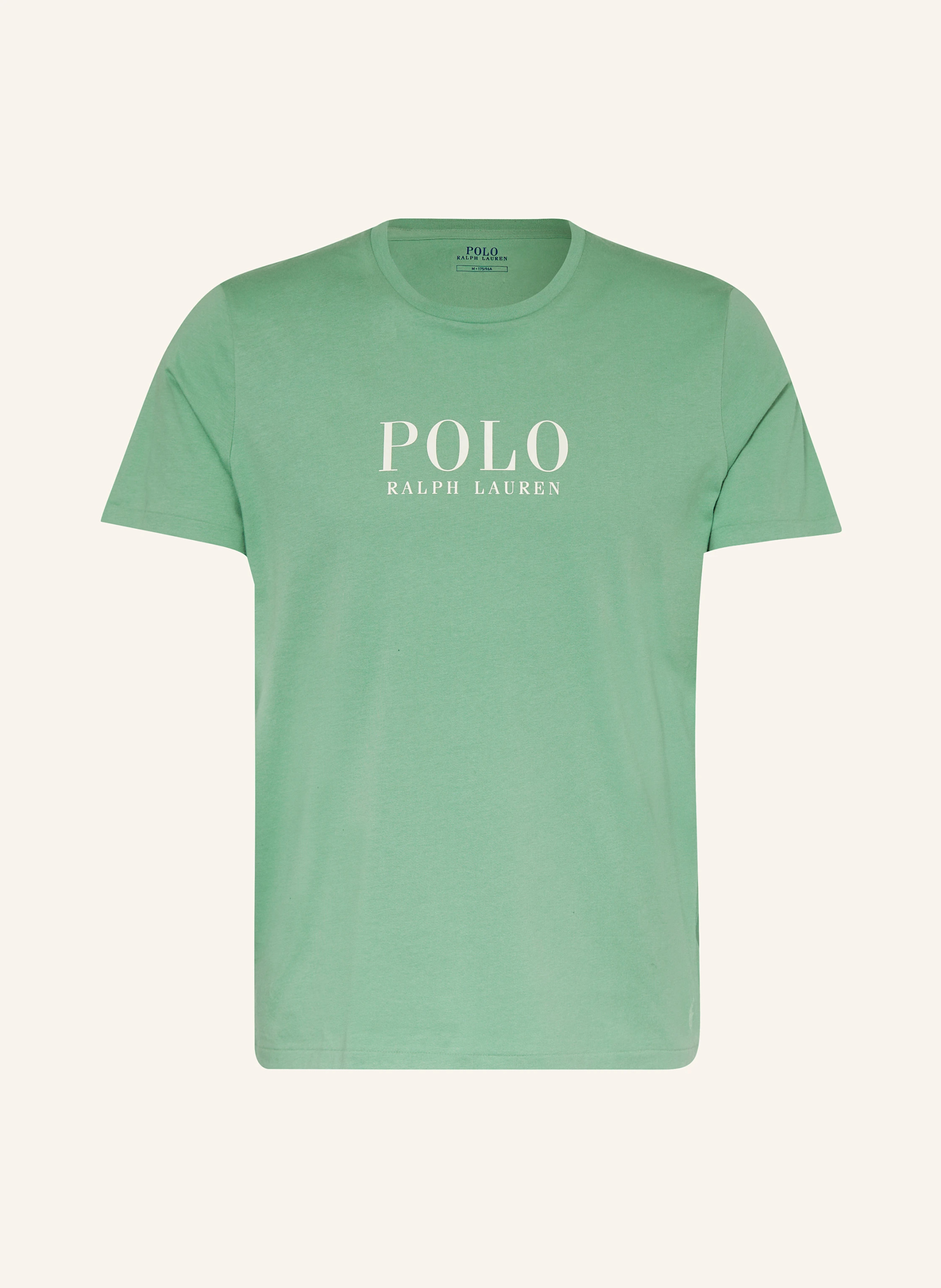 POLO RALPH LAUREN Lounge-Shirt – GRÜN / WEISS