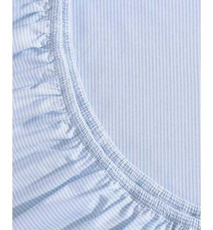 Tommy Hilfiger Printed 200-Thread Count Cotton Percale Sheet Set - Ithaca Stripe Light Blue