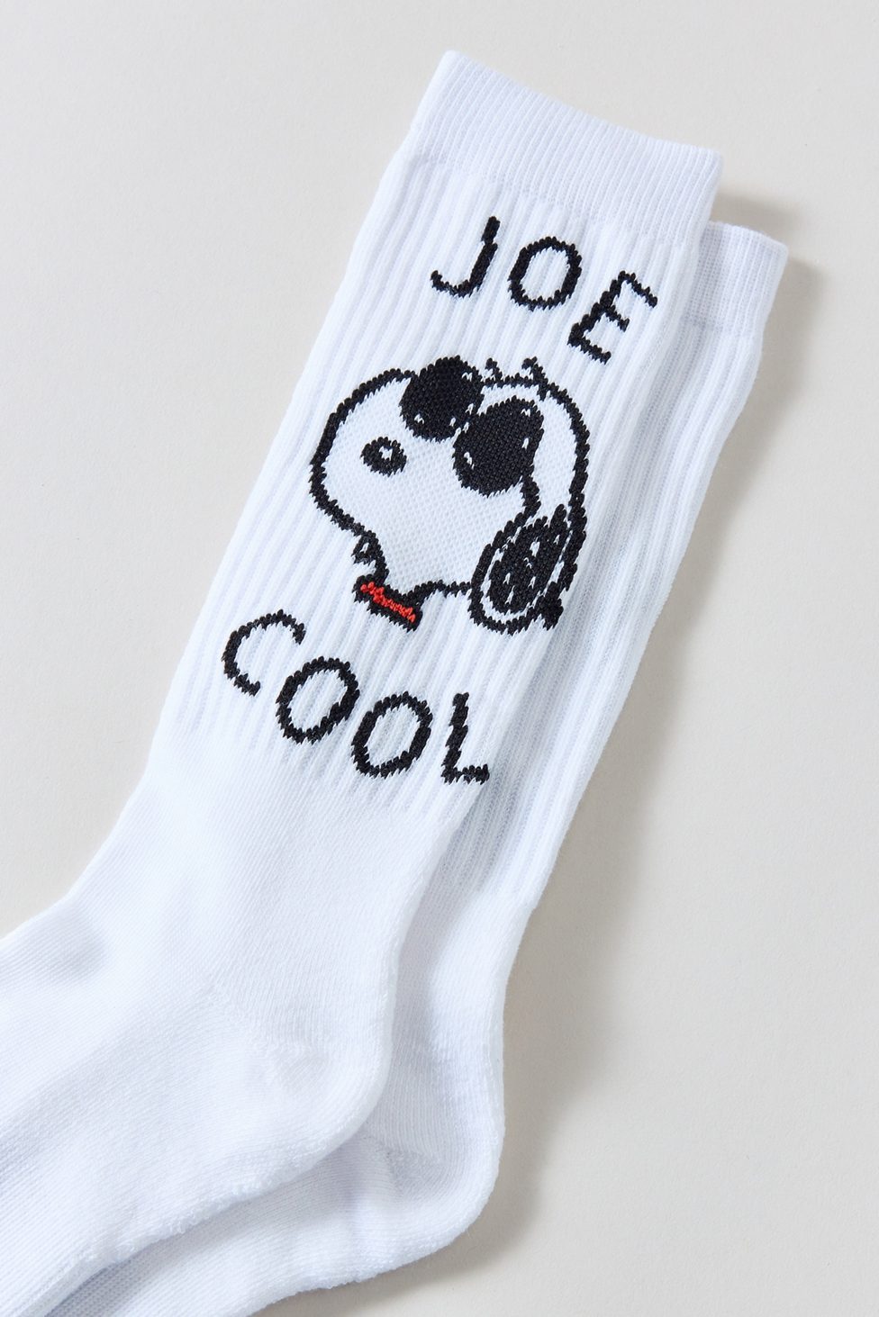 Peanuts Snoopy Joe Cool Crew Socks - White