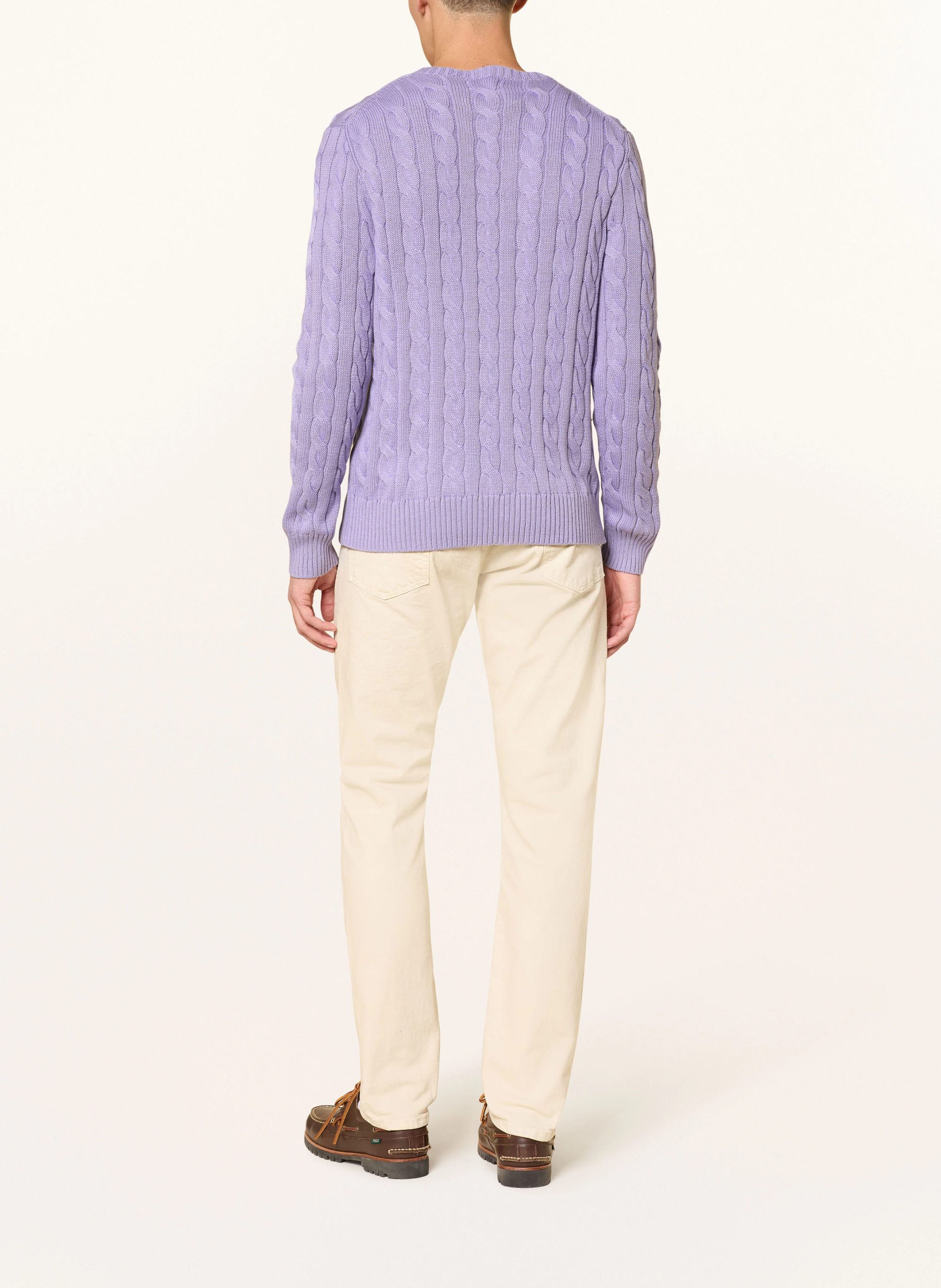 POLO RALPH LAUREN Pullover – HELLLILA / GRAU