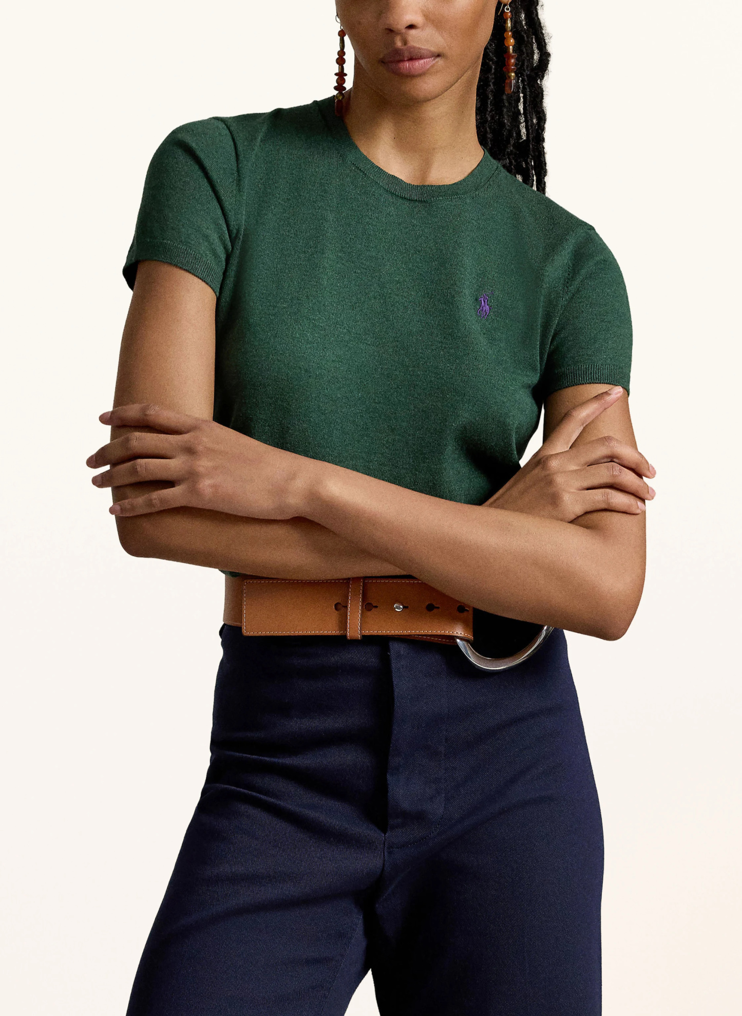 POLO RALPH LAUREN Strickshirt – DUNKELGRÜN