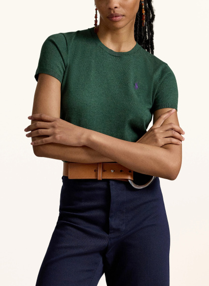 POLO RALPH LAUREN Strickshirt – DUNKELGRÜN
