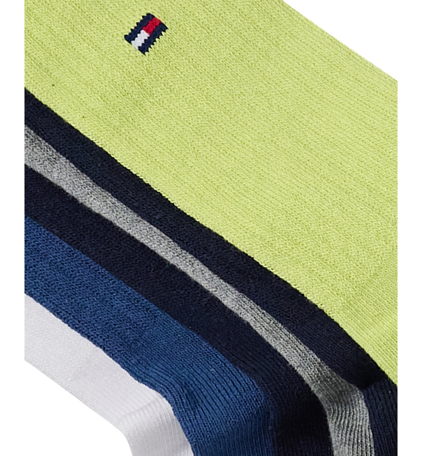 Tommy Hilfiger Men's Cushion Sole Sports Crew Socks, 6-Pack - Navy/Green/Black/Gray