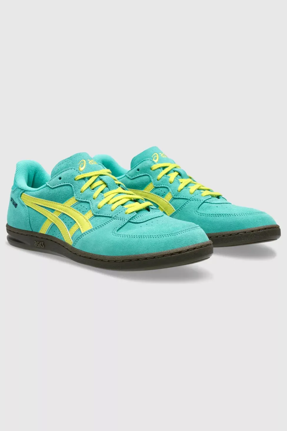 ASICS Skyhand OG Suede Sportstyle Sneakers - Waterfall/Lemon Spark