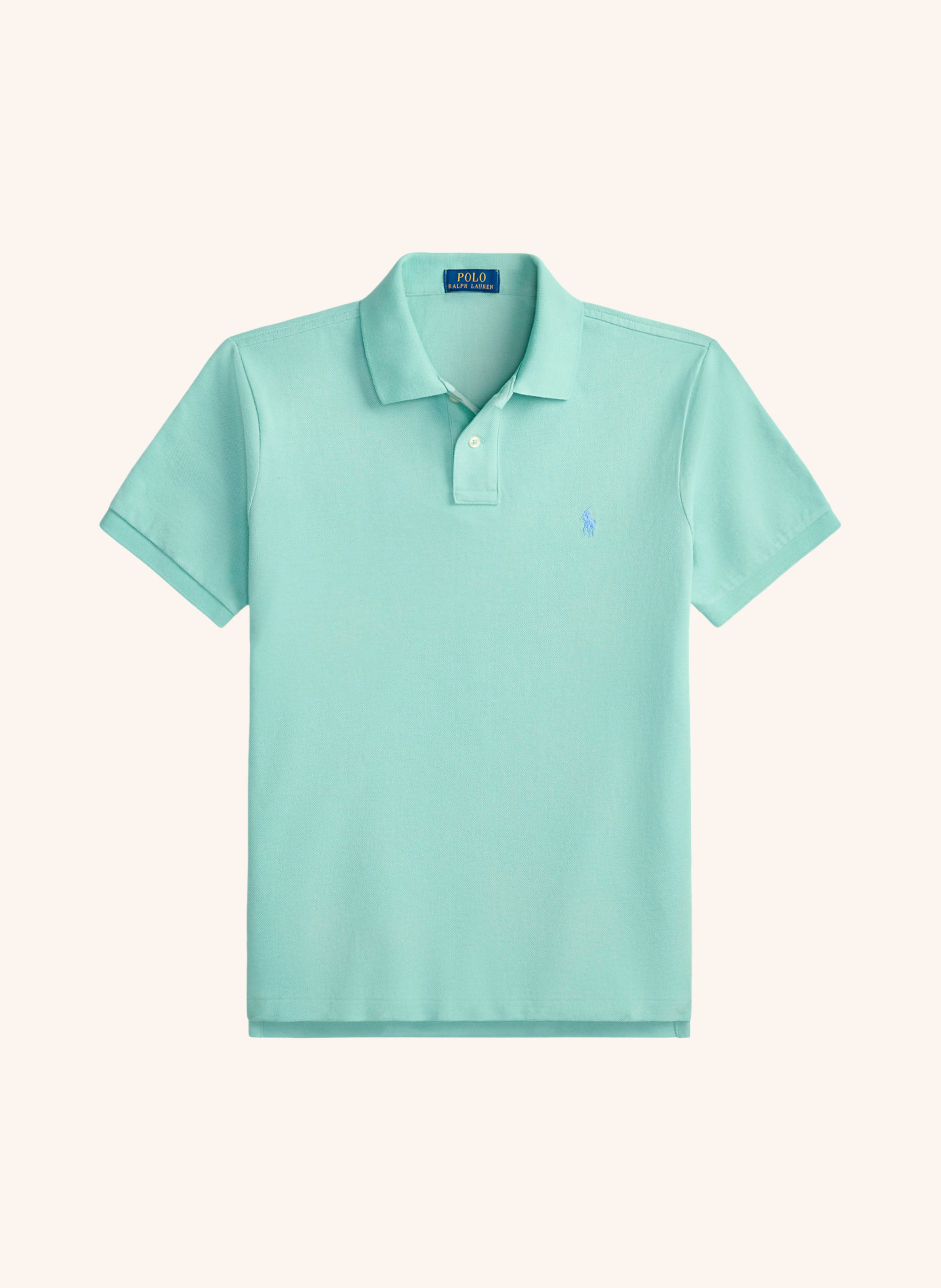 POLO RALPH LAUREN Piqué-Poloshirt Custom Slim Fit – HELLGRÜN / HELLBLAU