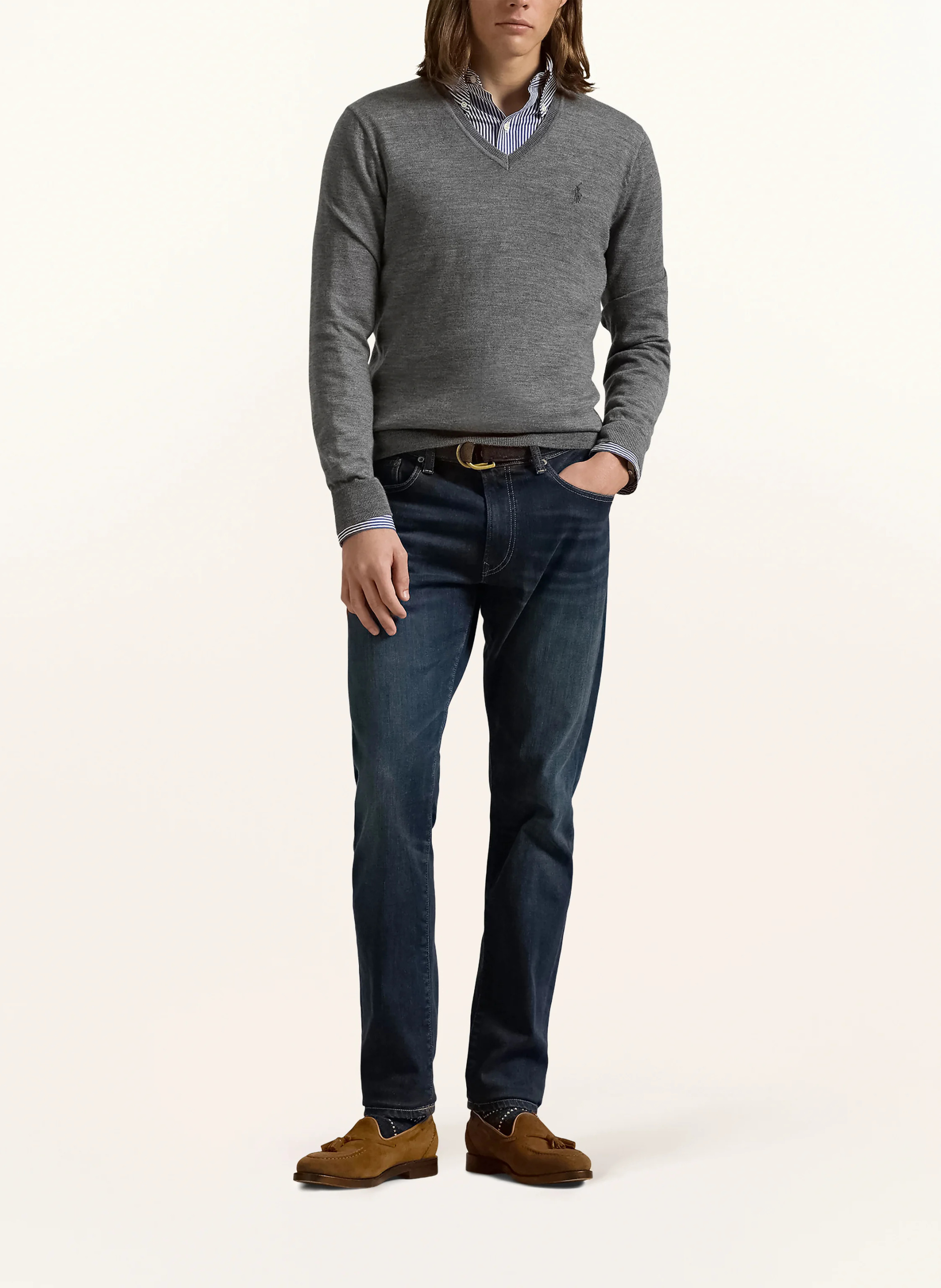 POLO RALPH LAUREN Pullover – GRAU