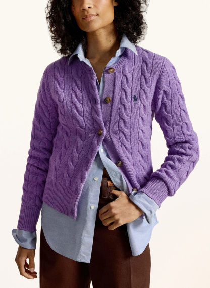 POLO RALPH LAUREN Strickjacke – LILA