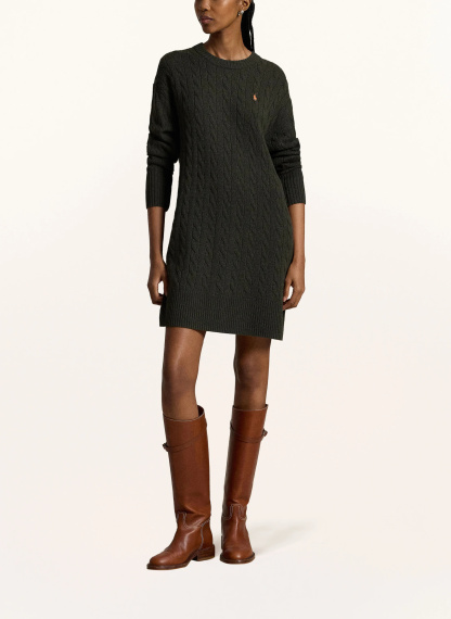 POLO RALPH LAUREN Strickkleid – DUNKELGRÜN