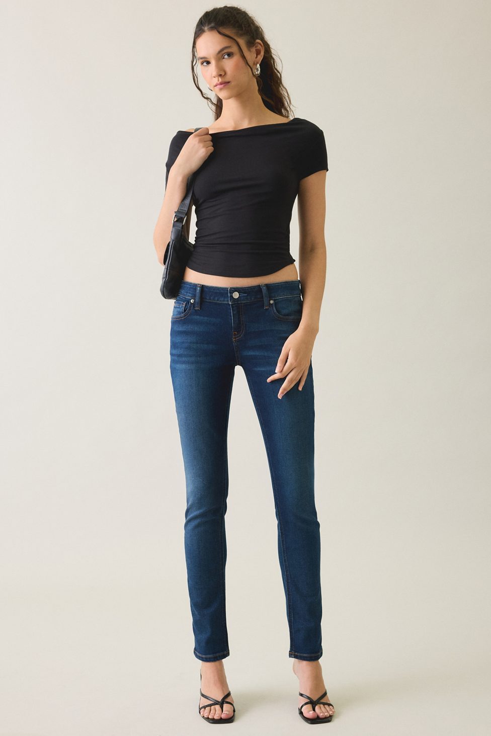 BDG Skylar Low-Rise Skinny Jeans - Vintage Denim Dark