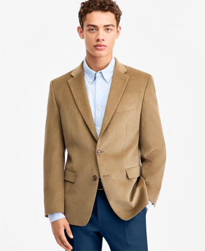 Tommy Hilfiger Men's Modern-Fit Corduroy Sport Coat - Taupe