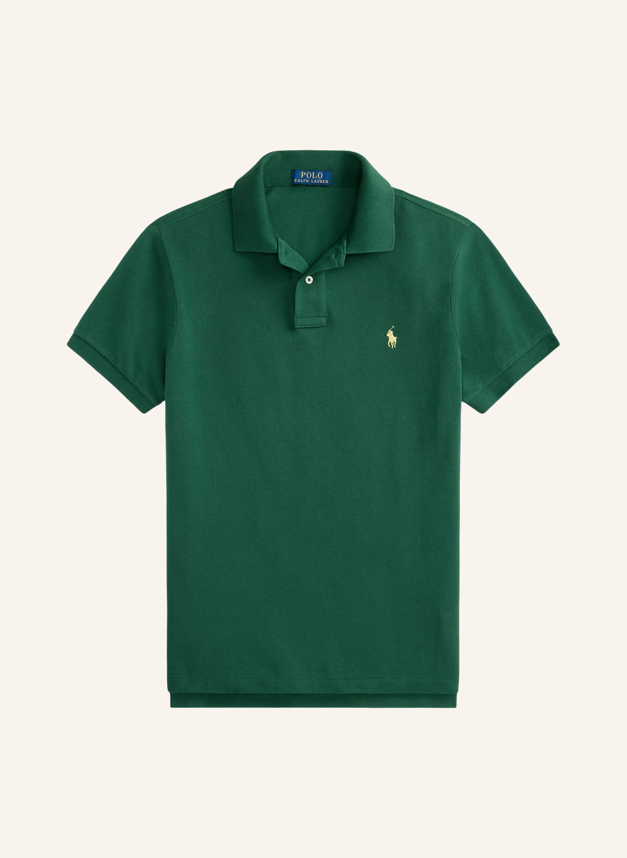 POLO RALPH LAUREN Piqué-Poloshirt Custom Slim Fit – GRÜN (1)