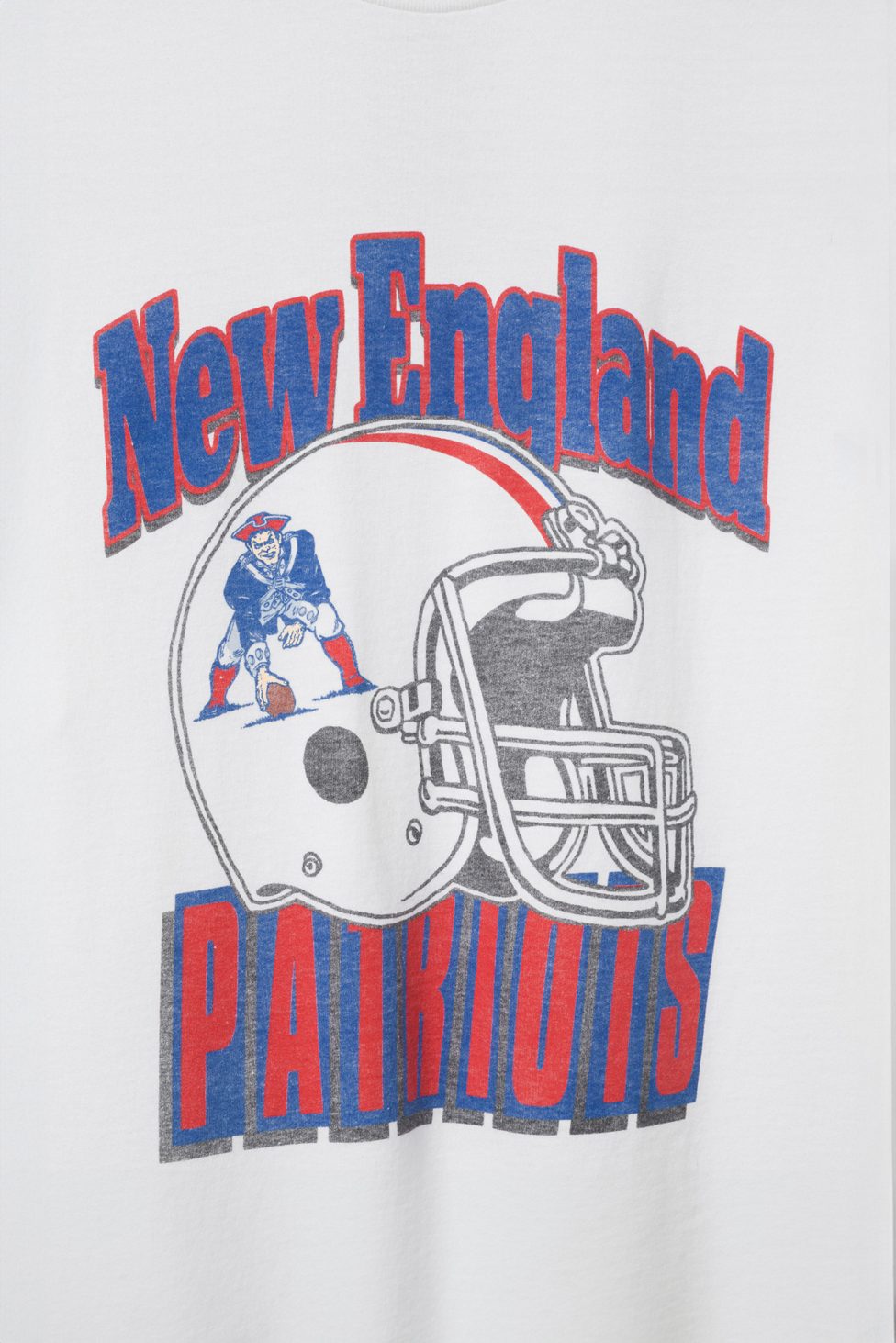 Junk Food NFL Throwback Helmet Flea Market Tee - New England Patriots