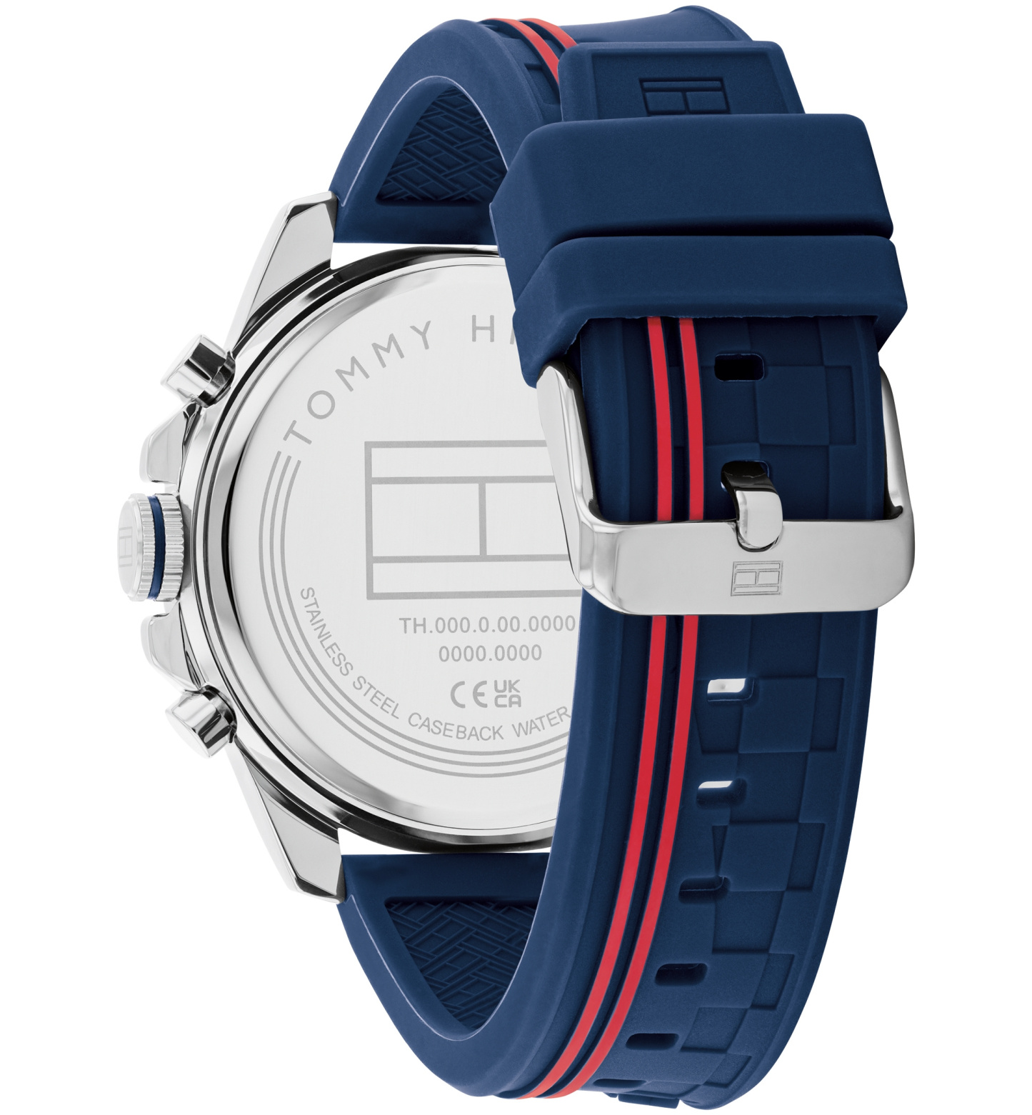 Tommy Hilfiger Men's Quartz Navy Silicone Watch 46mm - Navy