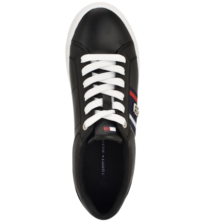 Tommy Hilfiger Women's Badria Logo Platform Sneakers - Black
