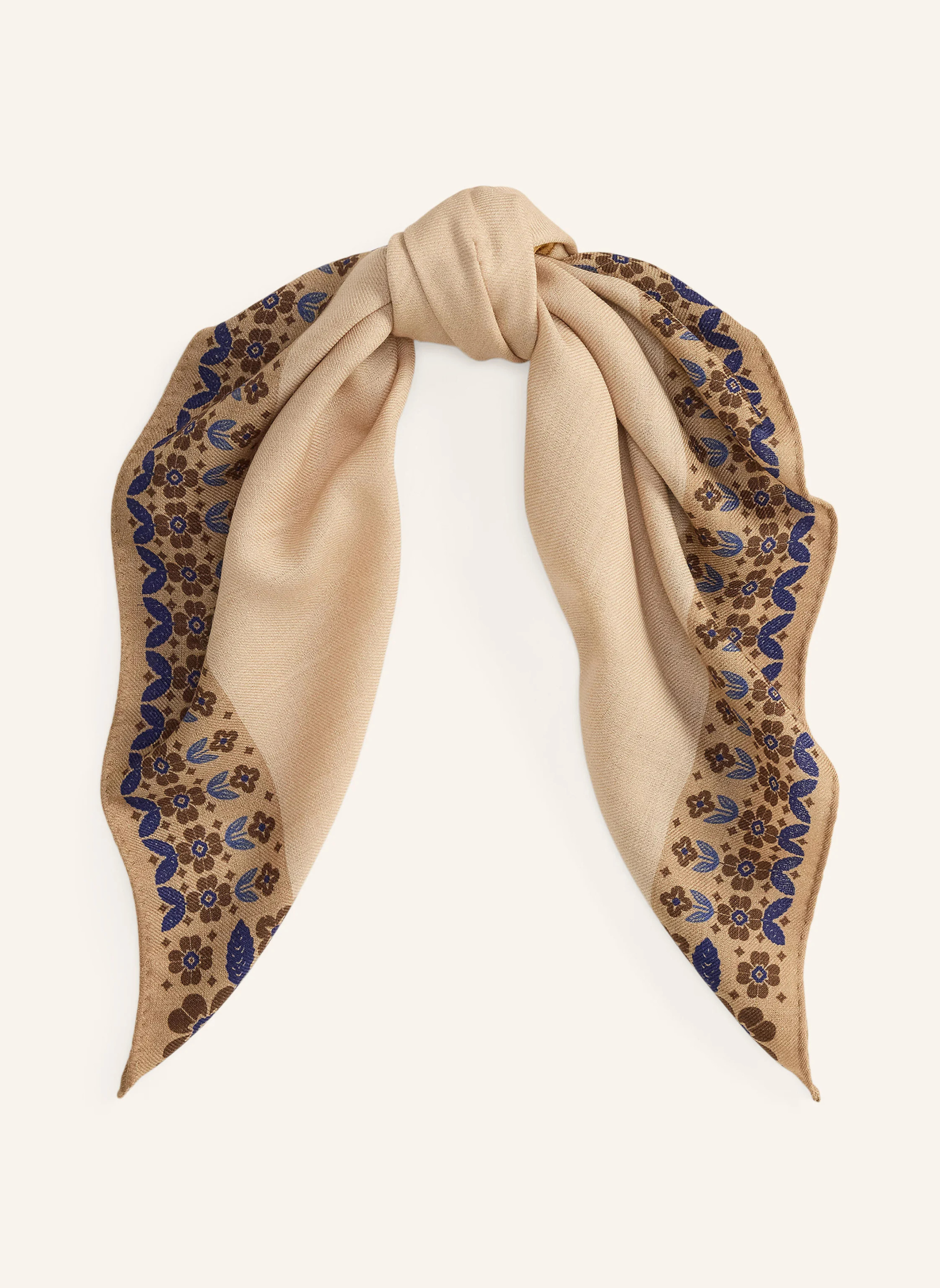 POLO RALPH LAUREN Tuch – CAMEL / BRAUN / DUNKELBLAU