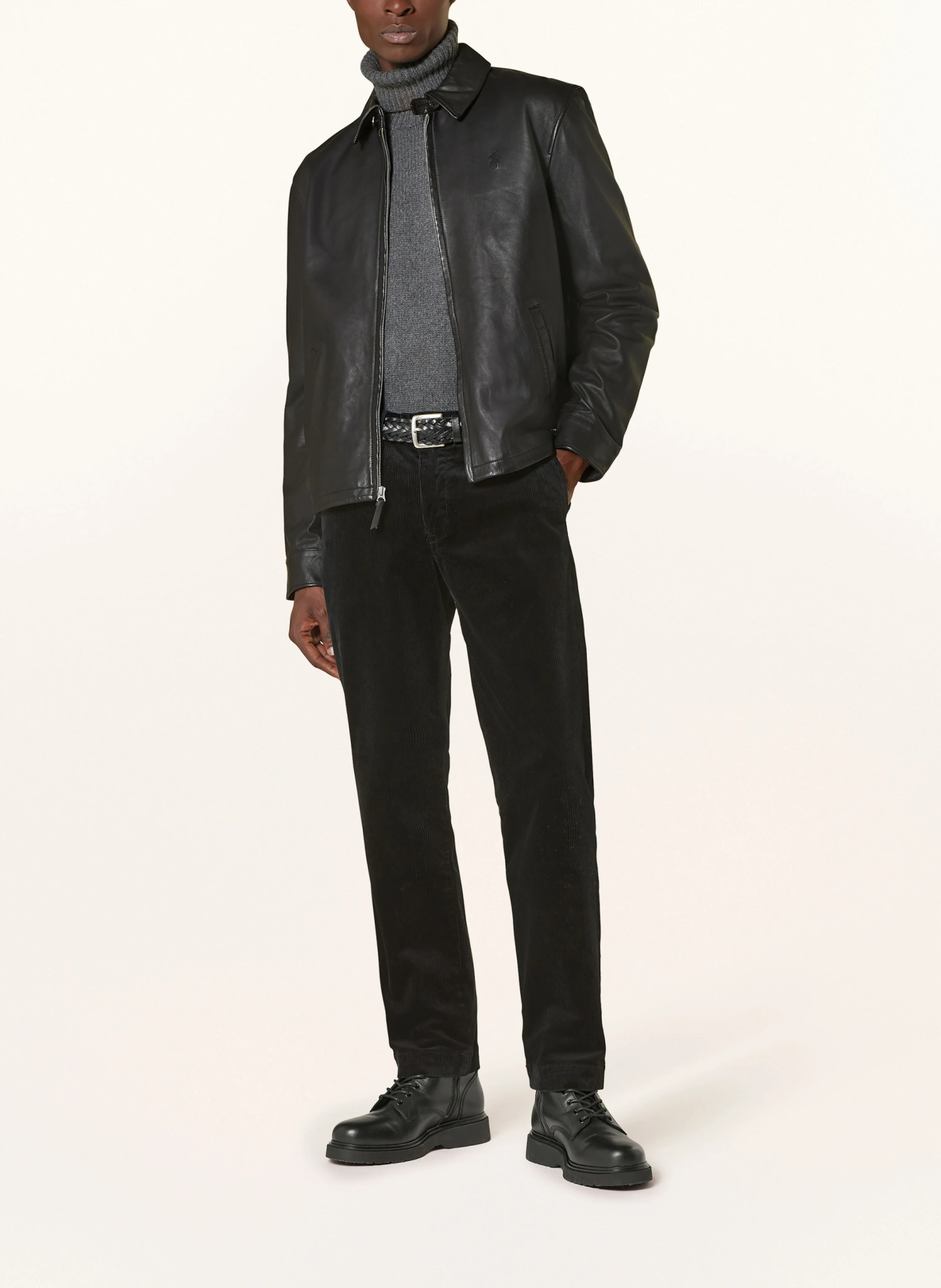 POLO RALPH LAUREN Cordchino Stretch Straight Fit – SCHWARZ