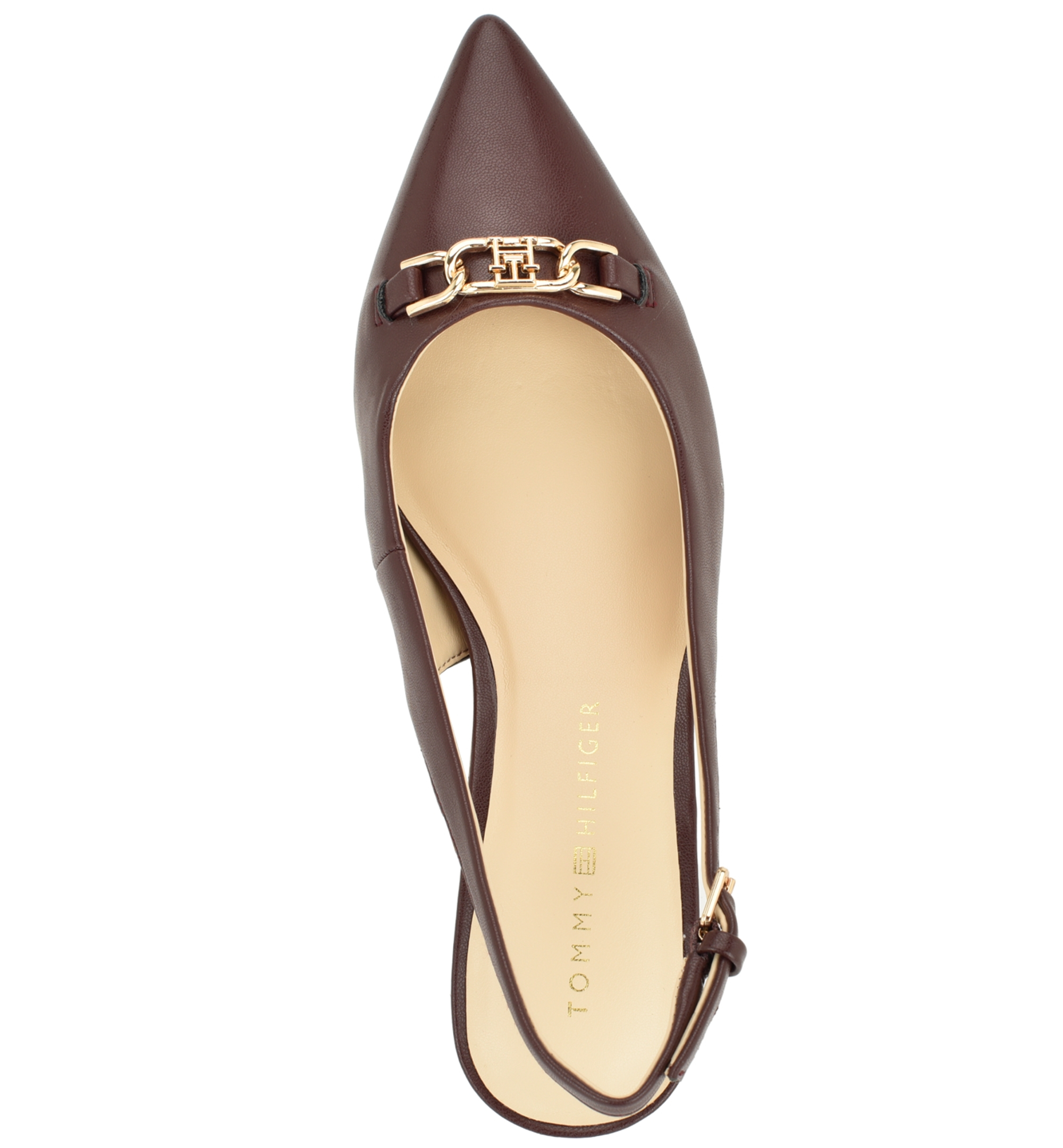 Tommy Hilfiger Women's Tienna Kitten Heel Slingback Pump - Dark Red