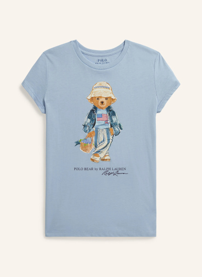 POLO RALPH LAUREN T-Shirt – HELLBLAU / HELLBRAUN