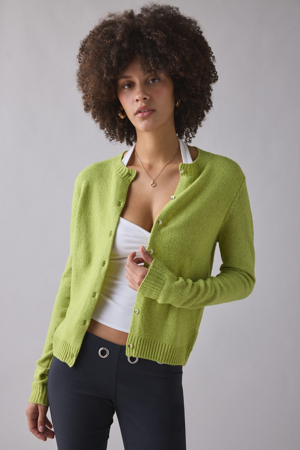 Kimchi Blue Rachel Cardigan - Light Green