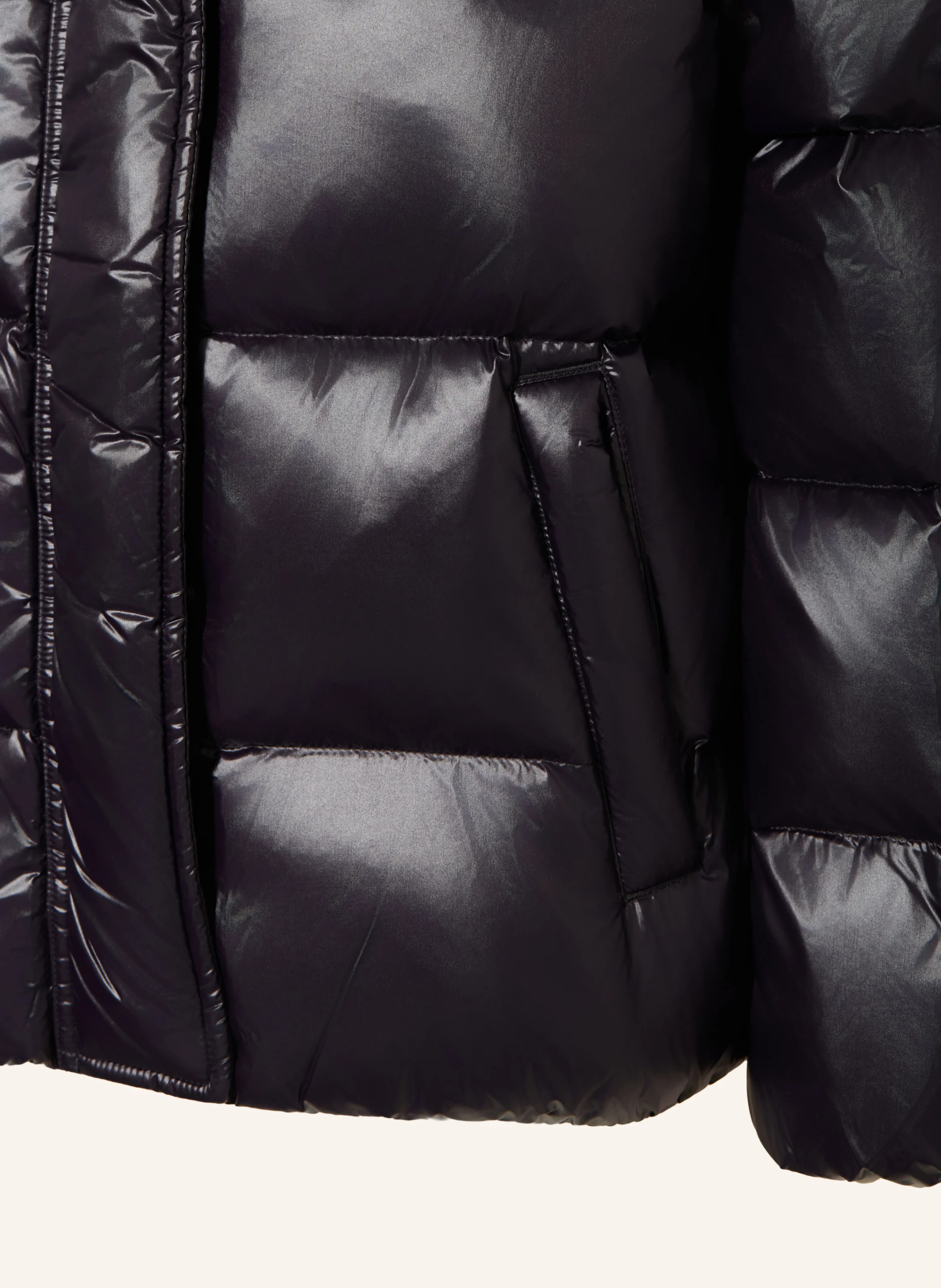 POLO RALPH LAUREN Daunenjacke mit abnehmbarer Kapuze – SCHWARZ