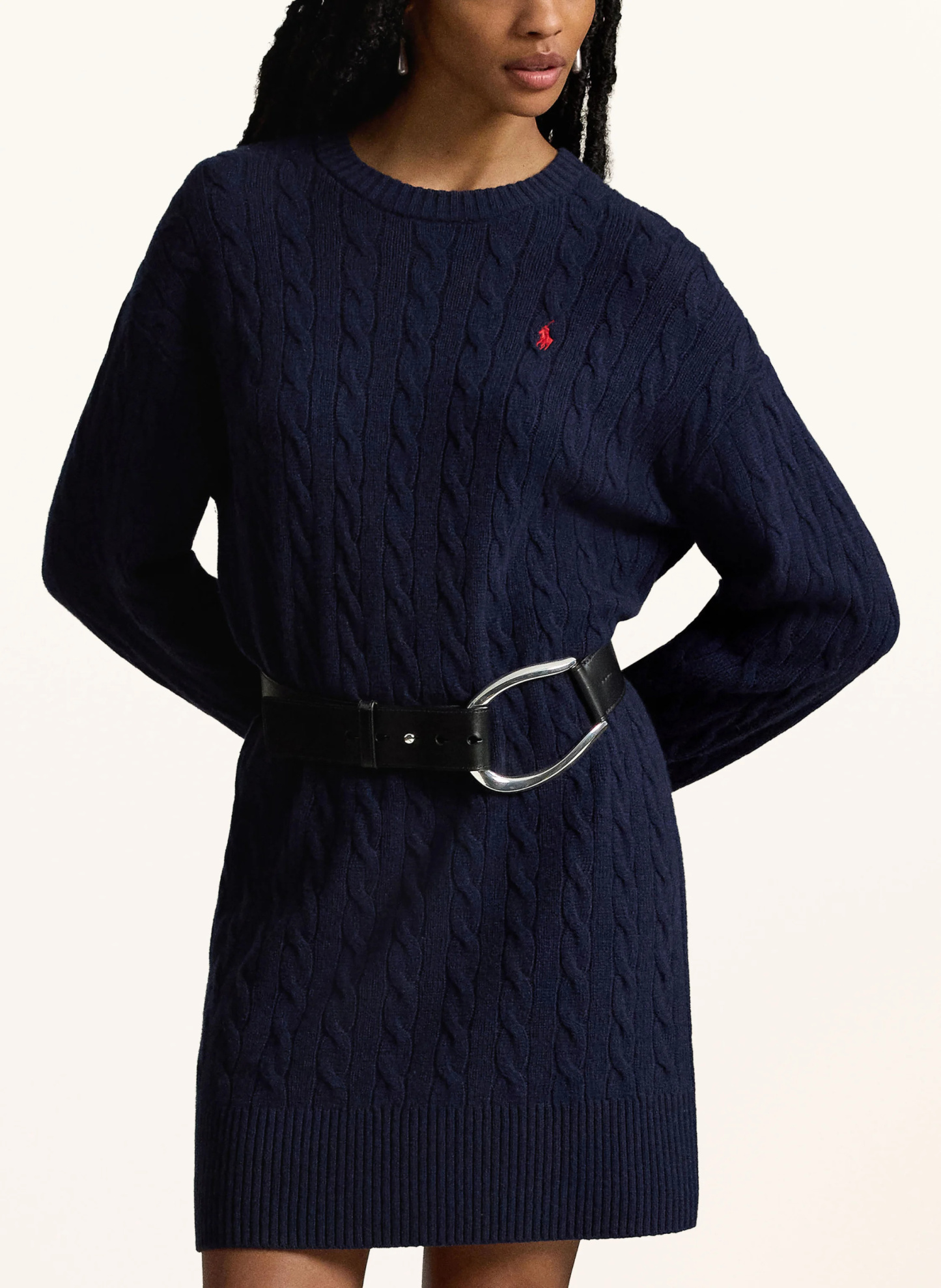 POLO RALPH LAUREN Strickkleid – DUNKELBLAU