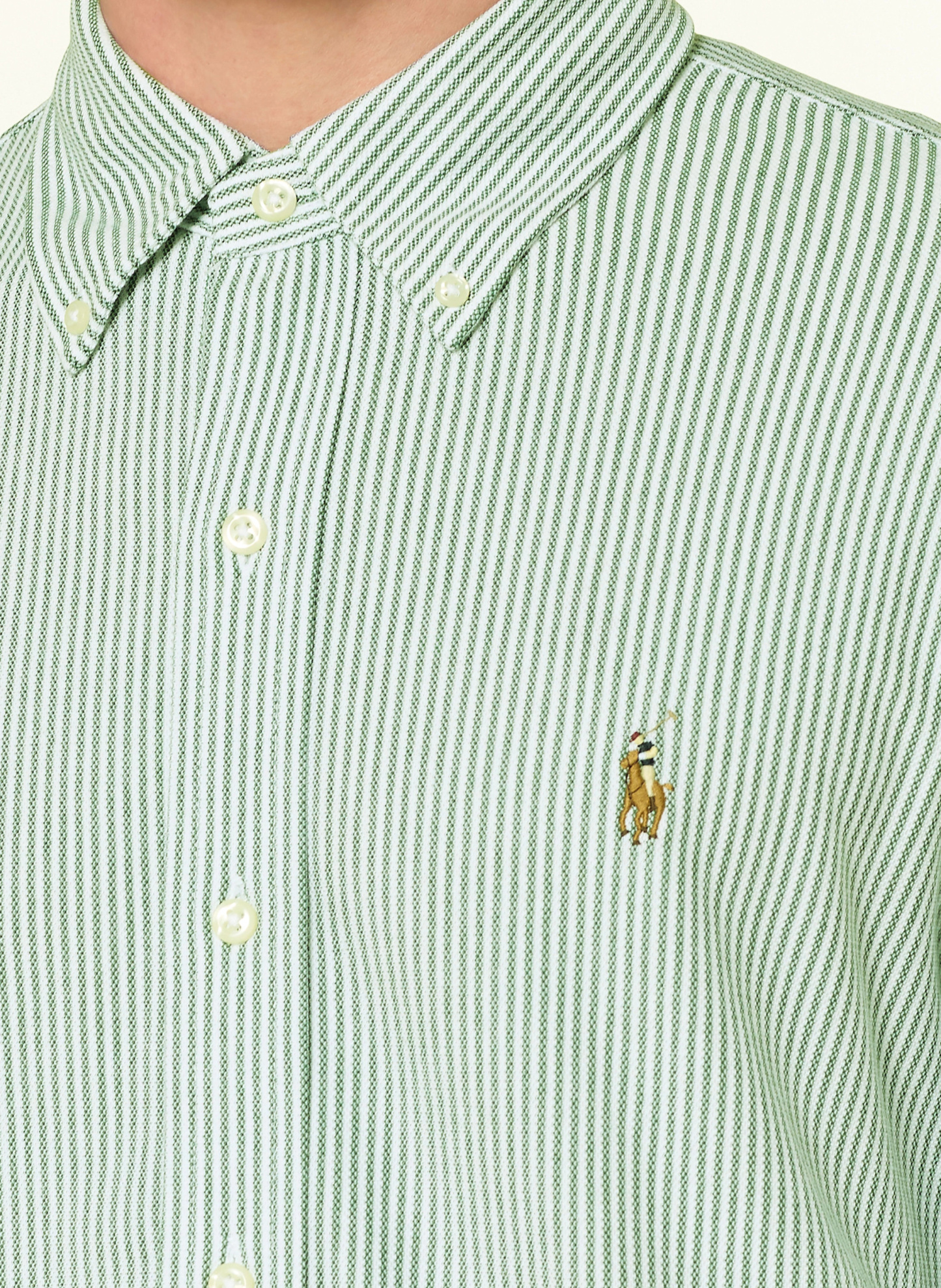 POLO RALPH LAUREN Oxfordhemd Regular Fit – HELLGRÜN / WEISS