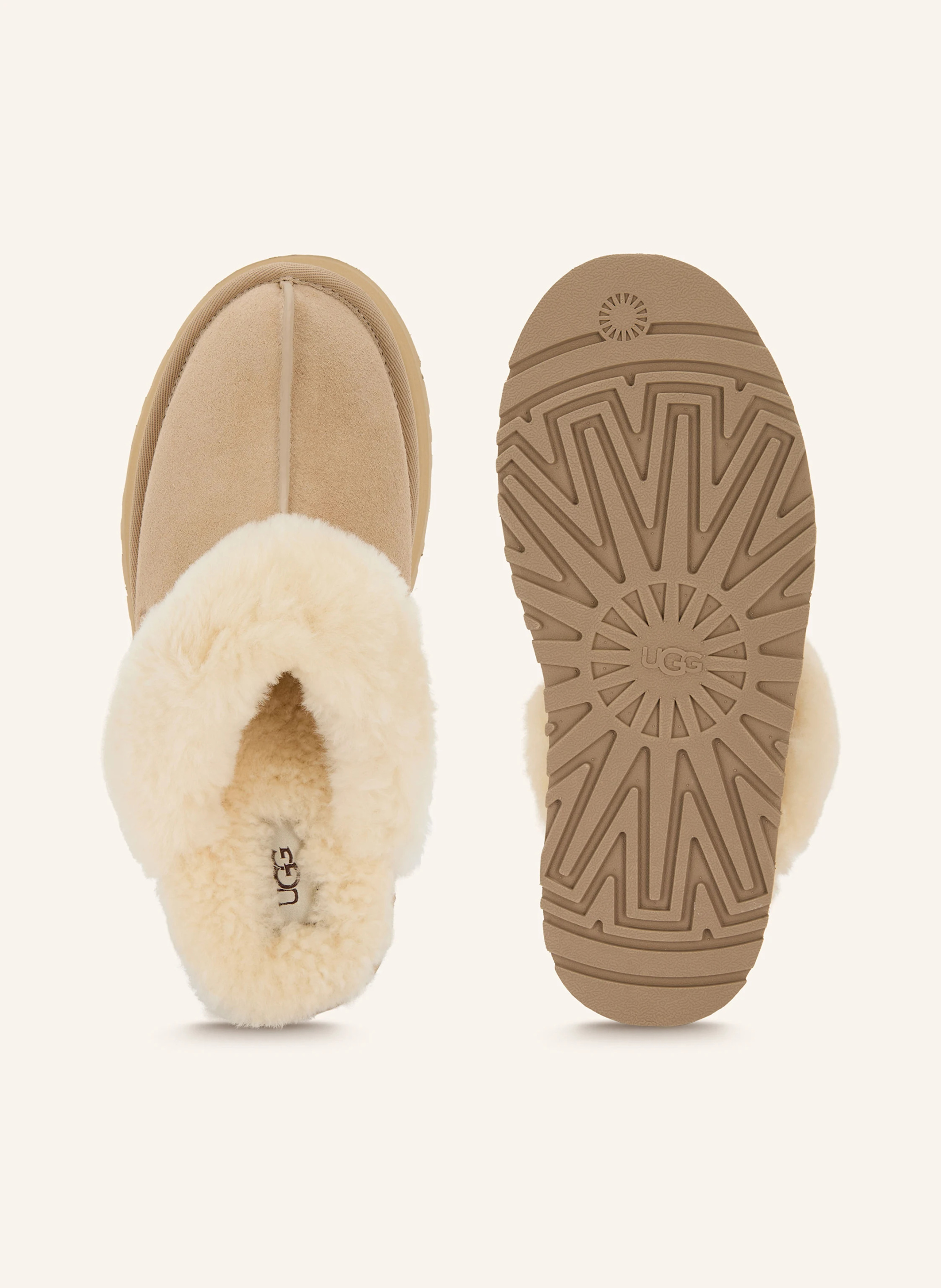 UGG Pantoletten DISQUETTE – HELLBRAUN
