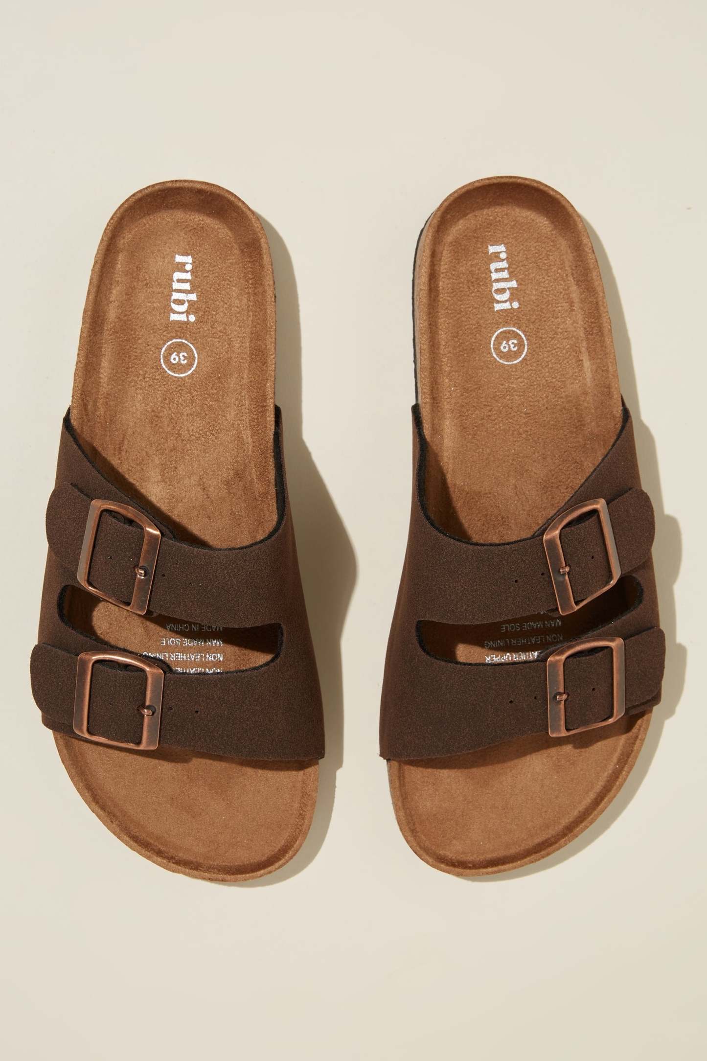 Rex Double Buckle Slide, RICH BROWN MICRO - example image 4