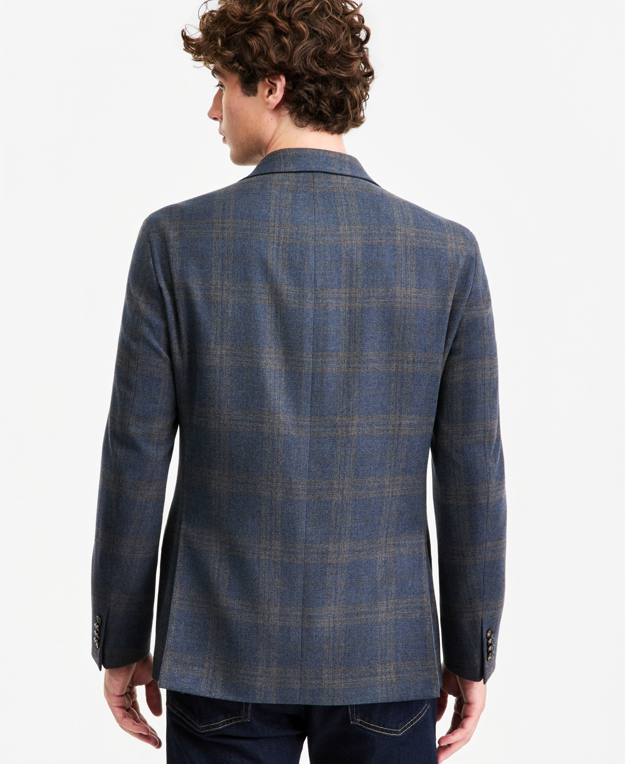 Tommy Hilfiger Men's Modern-Fit Patterned Sport Coat - Navy