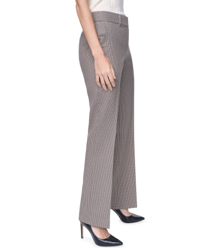 Tommy Hilfiger Women's Mid-Rise Bootcut Pants - Khaki Multi