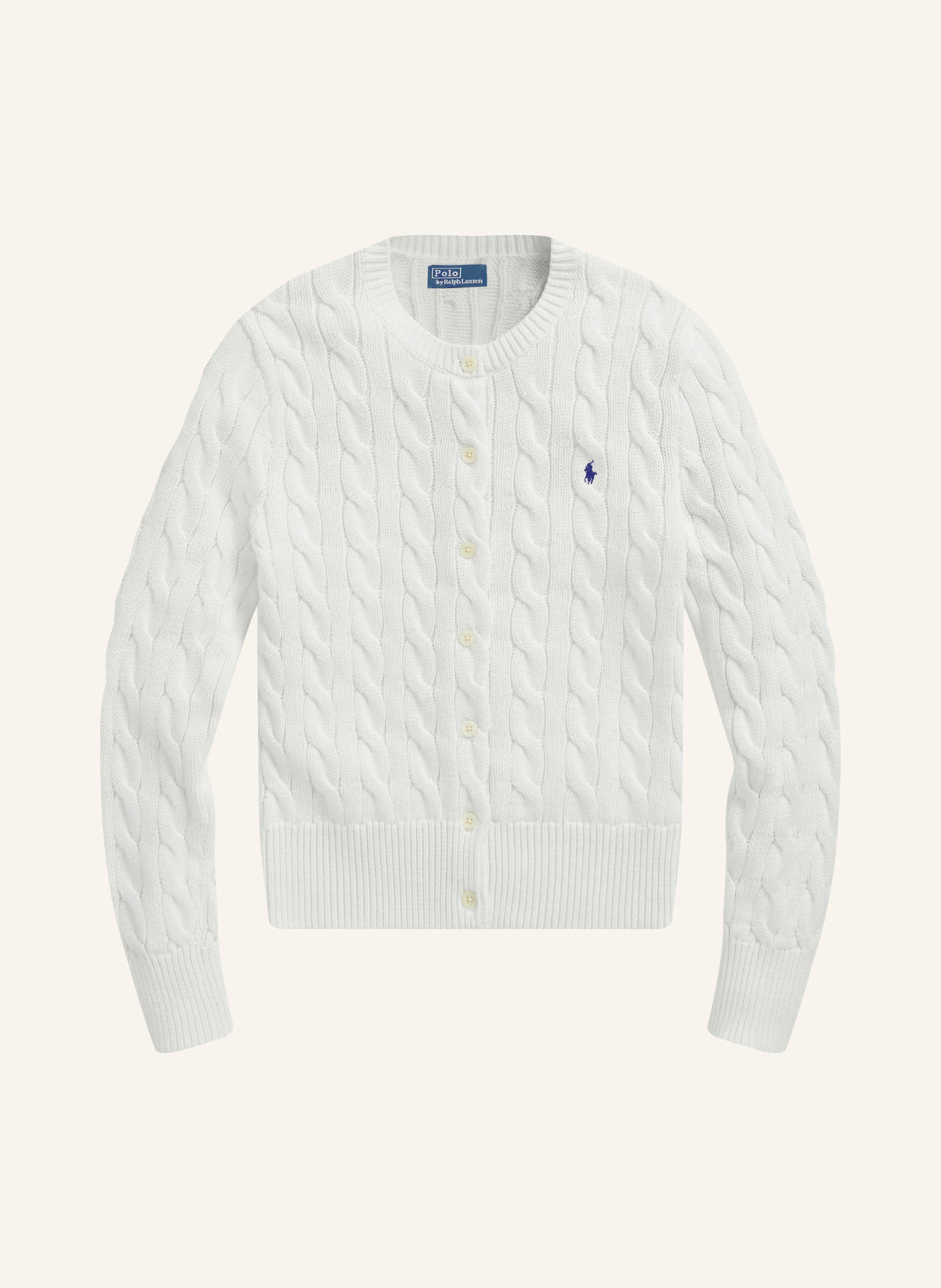 POLO RALPH LAUREN Strickjacke – WEISS
