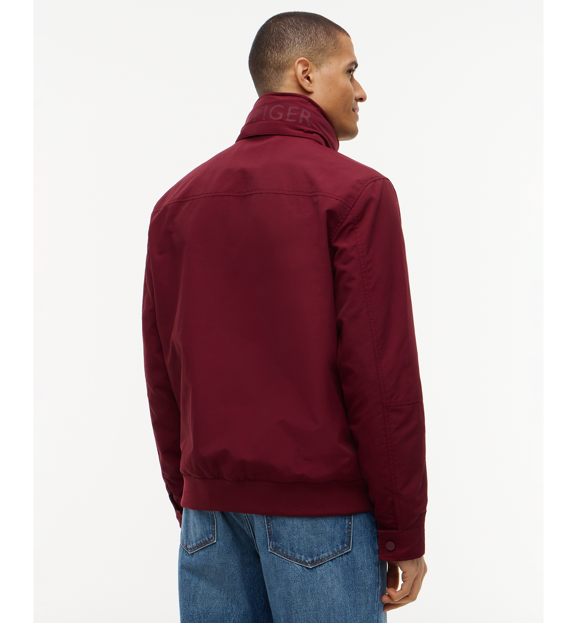 Tommy Hilfiger Men's Regatta Water Resistant Jacket - Burgundy