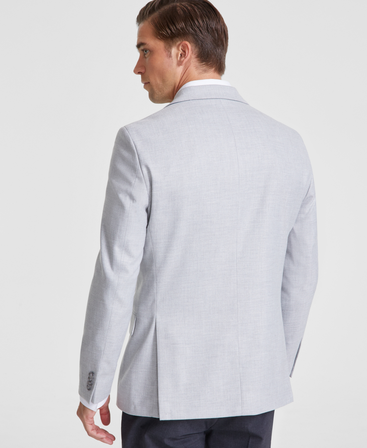 Tommy Hilfiger Men's Modern-Fit Solid Grey Sport Coat - Light Grey
