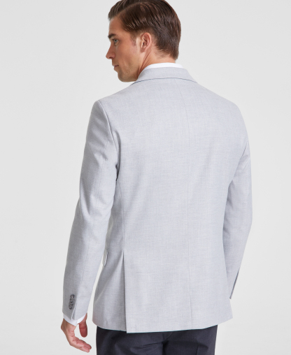 Tommy Hilfiger Men's Modern-Fit Solid Grey Sport Coat - Light Grey