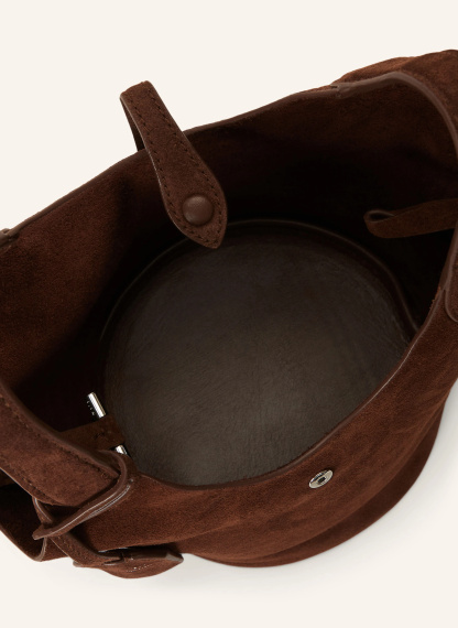 POLO RALPH LAUREN Beuteltasche – BRAUN / SILBER