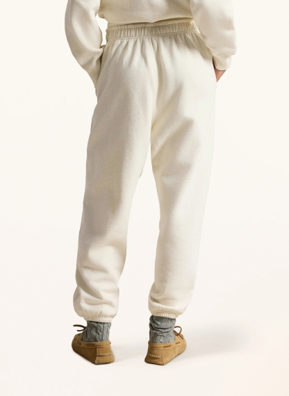 POLO RALPH LAUREN Sweatpants – CREME / DUNKELROT