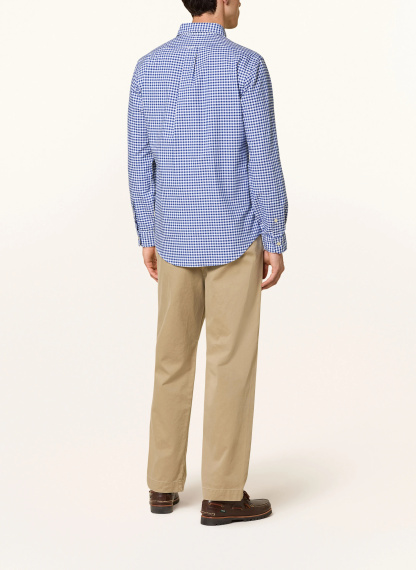 POLO RALPH LAUREN Hemd Custom Fit – WEISS / BLAU