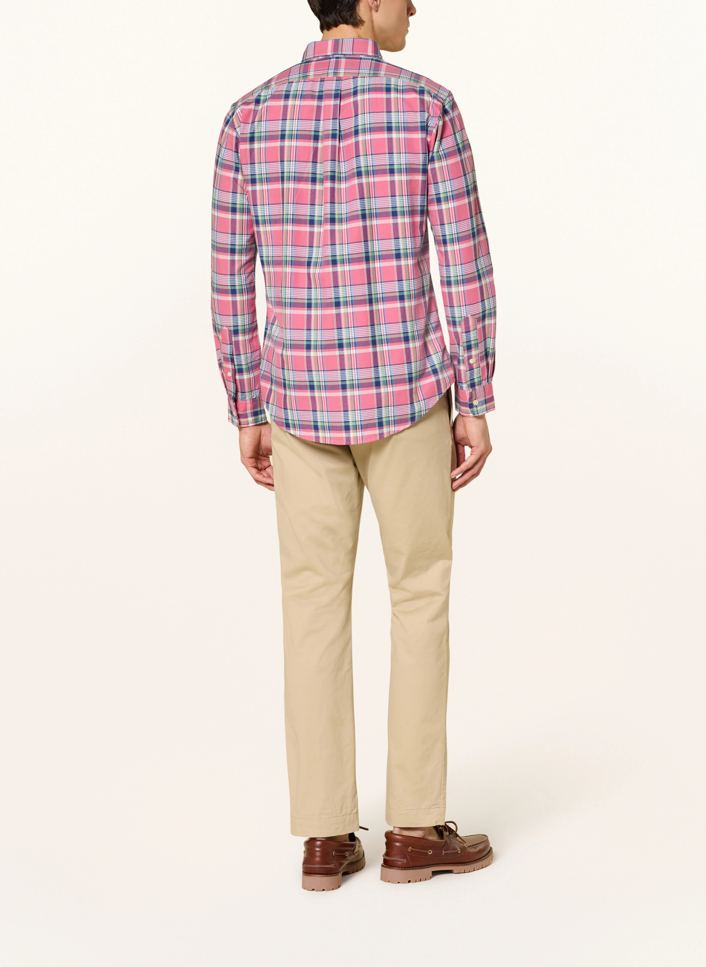 POLO RALPH LAUREN Hemd Custom Fit – ROSA / HELLGRÜN / BLAU