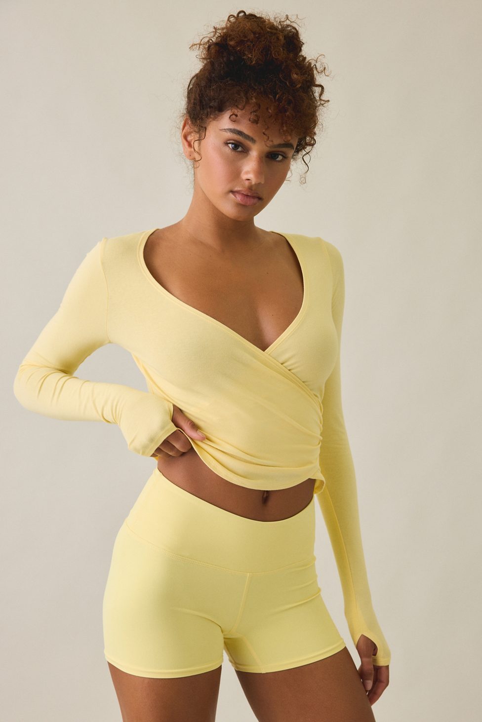 Out From Under Saturday Sculpt Bike Shorts - Yellowcake
