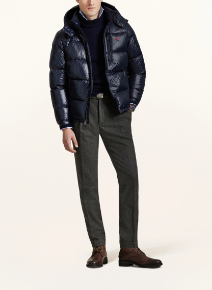 POLO RALPH LAUREN Daunenjacke GORHAM mit abnehmbarer Kapuze – DUNKELBLAU