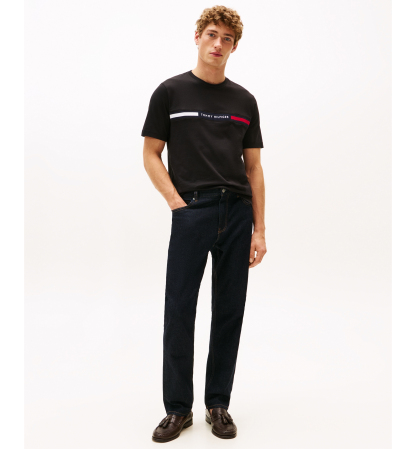 Tommy Hilfiger Men's Chest Insert Logo T-Shirt - Black