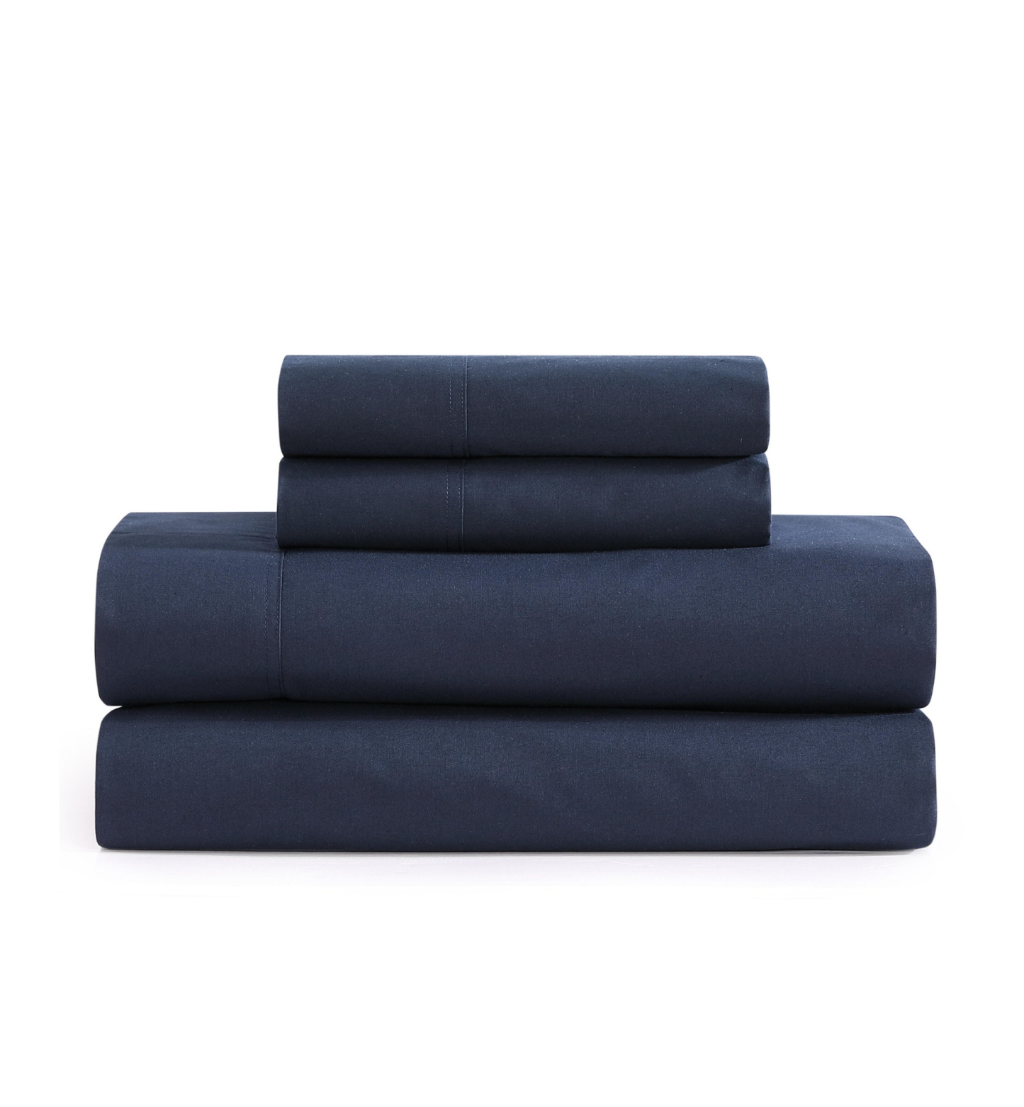 Tommy Hilfiger Solid 200-Thread Count Cotton Percale Sheet Set - Navy