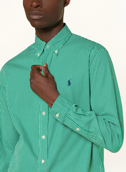 POLO RALPH LAUREN Hemd Custom Fit – GRÜN / DUNKELBLAU / WEISS