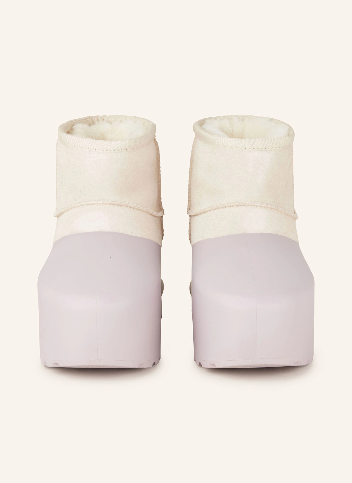 UGG Boots CLASSIC MINI PUMPED – HELLLILA / CREME