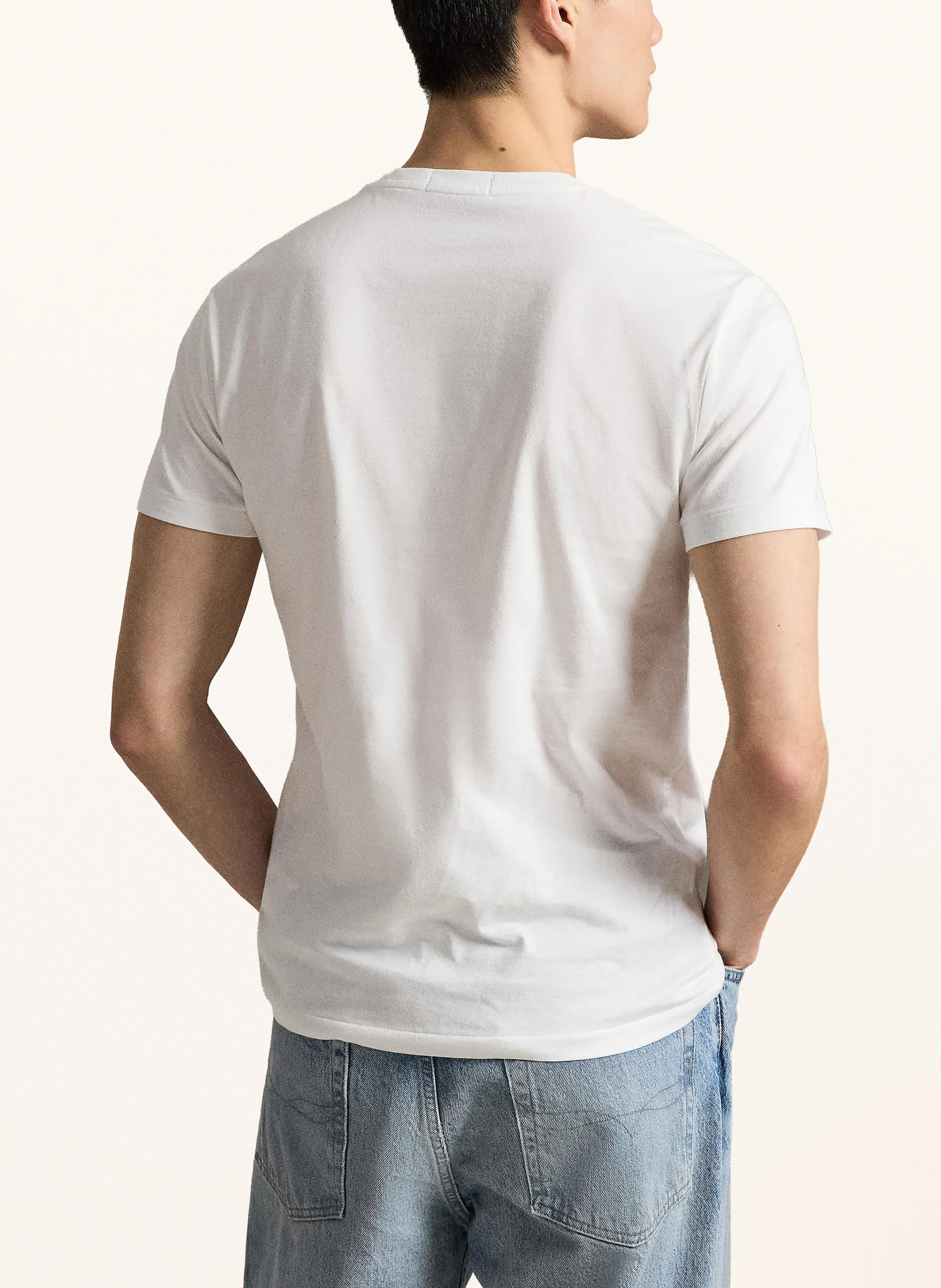 POLO RALPH LAUREN T-Shirt – WEISS / BRAUN / ORANGE