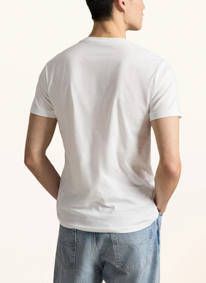 POLO RALPH LAUREN T-Shirt – WEISS / BRAUN / ORANGE