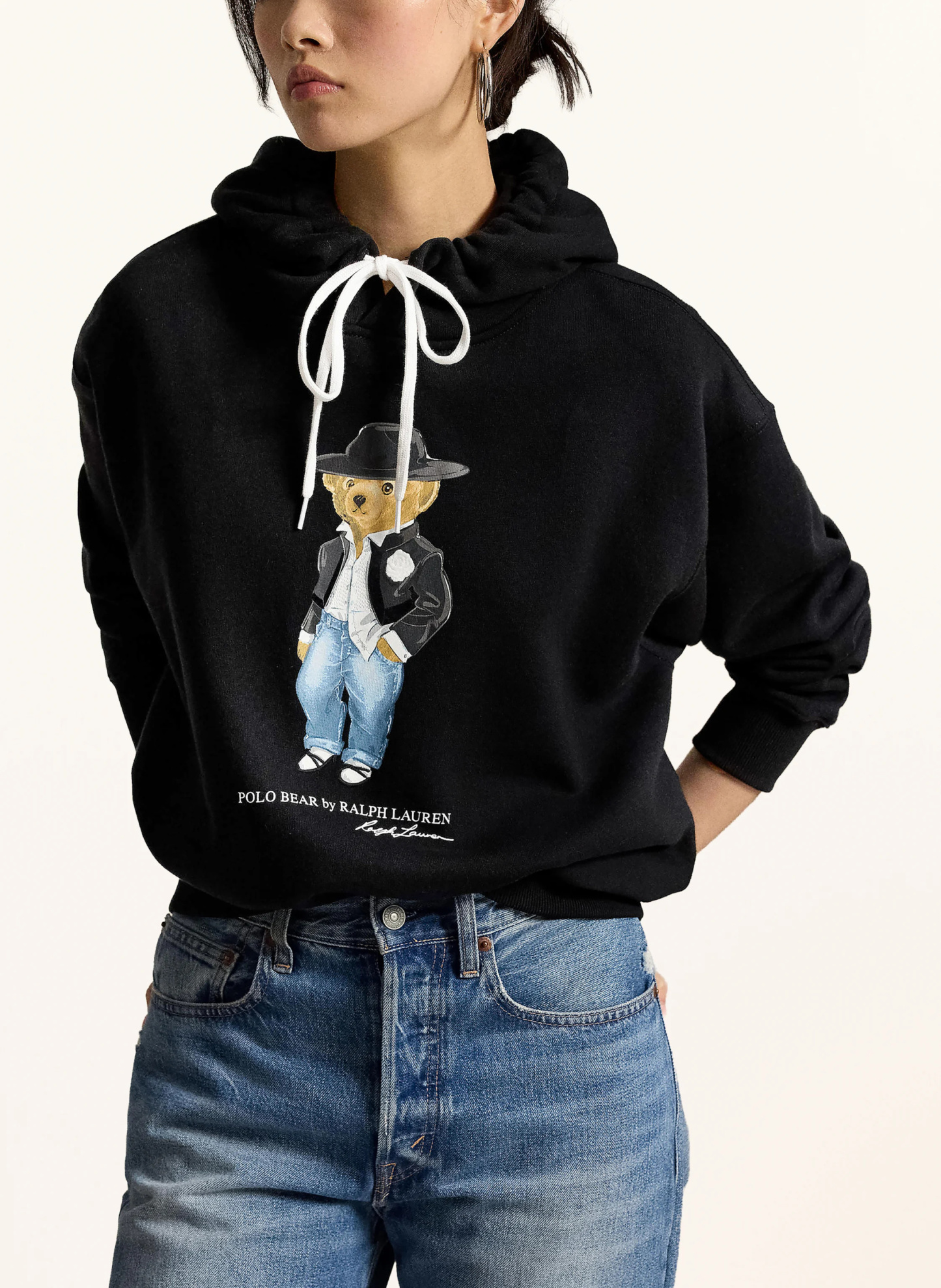 POLO RALPH LAUREN Hoodie – SCHWARZ / HELLBRAUN / BLAU