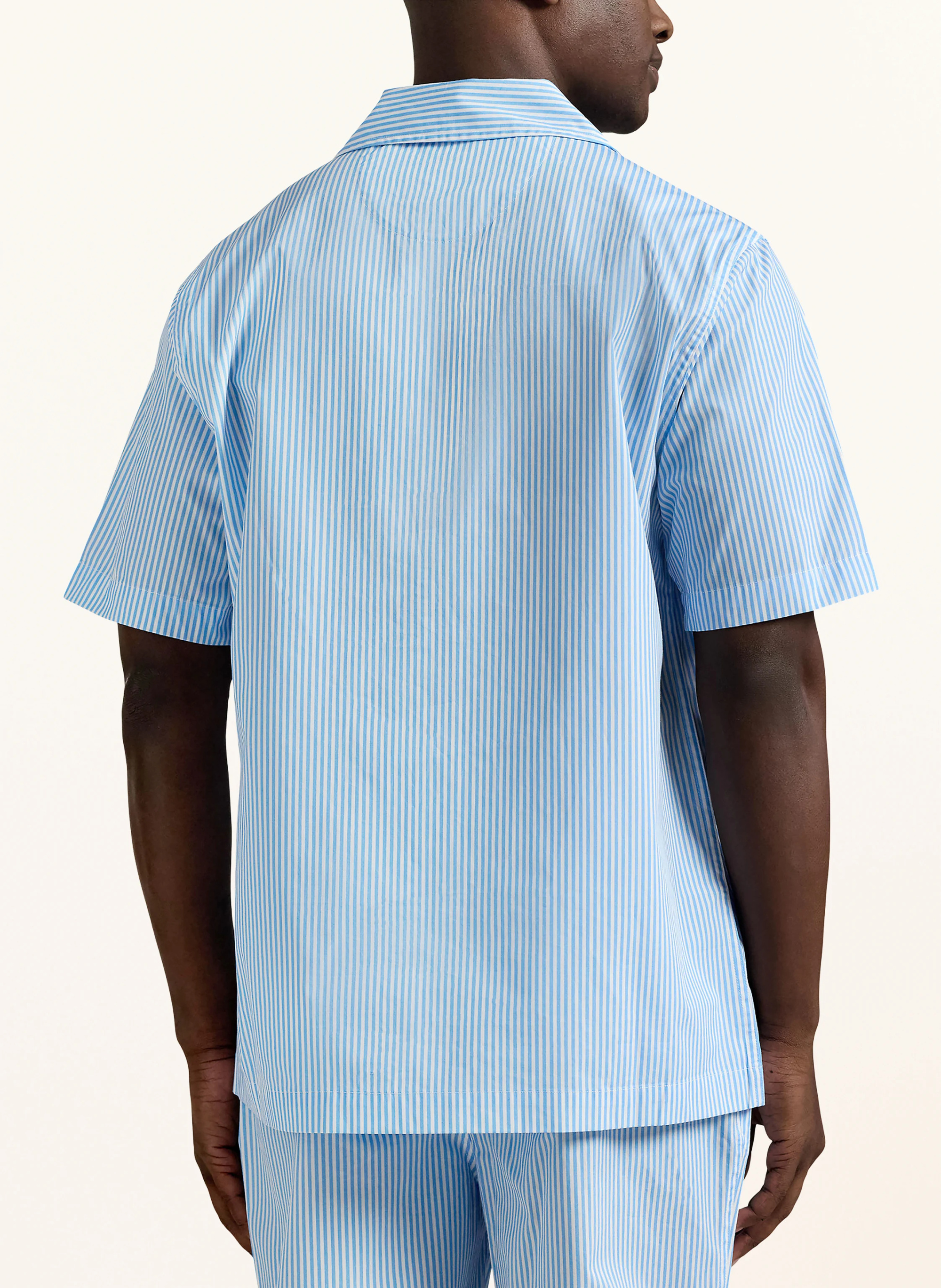POLO RALPH LAUREN Schlafshirt – HELLBLAU / WEISS